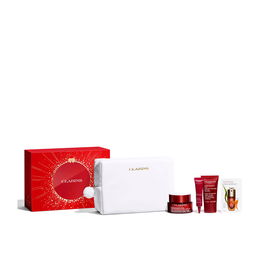 Clarins Crema Día Multi-Intensive Estuche 5 Piezas, Crema Noche, Contorno Ojos, Serum, Neceser