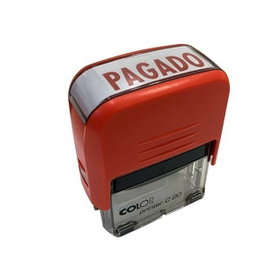 Colop Sello Printer C20 Fórmula Pagado Rojo