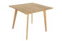 DKD Home Decor Set de 5 Mesas Terraza y Jardín Marrón Teca y Cuerda 90 x 75 x 90 cm