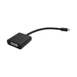 VALUE RO12.99.3128 Adaptador Mini DisplayPort a DVI-D Macho/Hembra, Negro, 0.1m