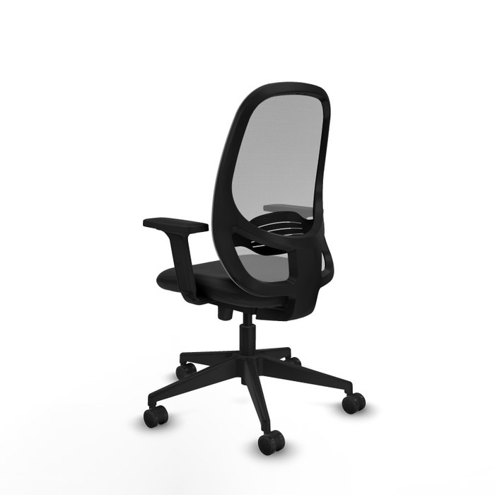 PIQUERAS Y CRESPO Silla de oficina Cilanco con mecanismo Sincro/Traslack, Negro y Gris