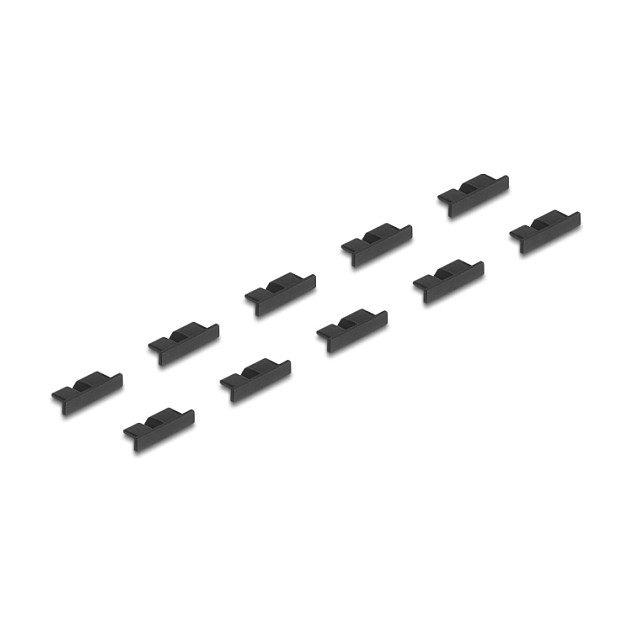 DeLOCK Cubierta antipolvo para USB 3.0 Tipo Micro-B hembra, 10 piezas, Negro DeLOCK Cubierta antipolvo para USB 3.0 Tipo Micro-B hembra, 10 piezas, Negro