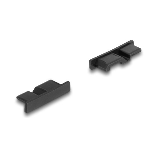 DeLOCK 64243 Cubierta antipolvo para USB 3.0 Tipo Micro-B hembra, 10 unidades, Negro