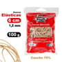 FIXO Bolsa de gomas elásticas Nº6 de 1,5mm x 6cm, 100g
