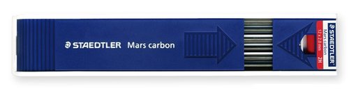 Minas Staedtler 200 Mars Carbon 2,0 - 2H (Estuche De 12) Minas Staedtler 200 Mars Carbon 2,0 - 2H (Estuche De 12)