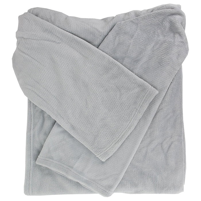 Home Deco Factory Manta con Mangas Gris 140x180 cm