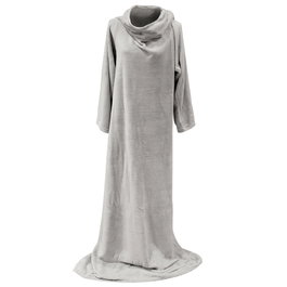 Home Deco Factory Manta con Mangas Gris 140x180 cm