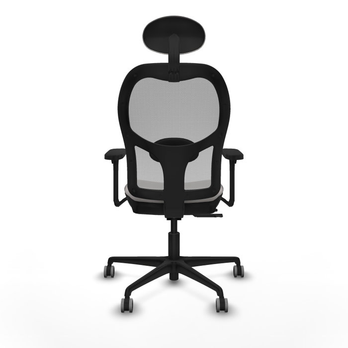 PIQUERAS Y CRESPO Silla de oficina Jorquera con mecanismo Sincro/Traslack Blanco/Gris