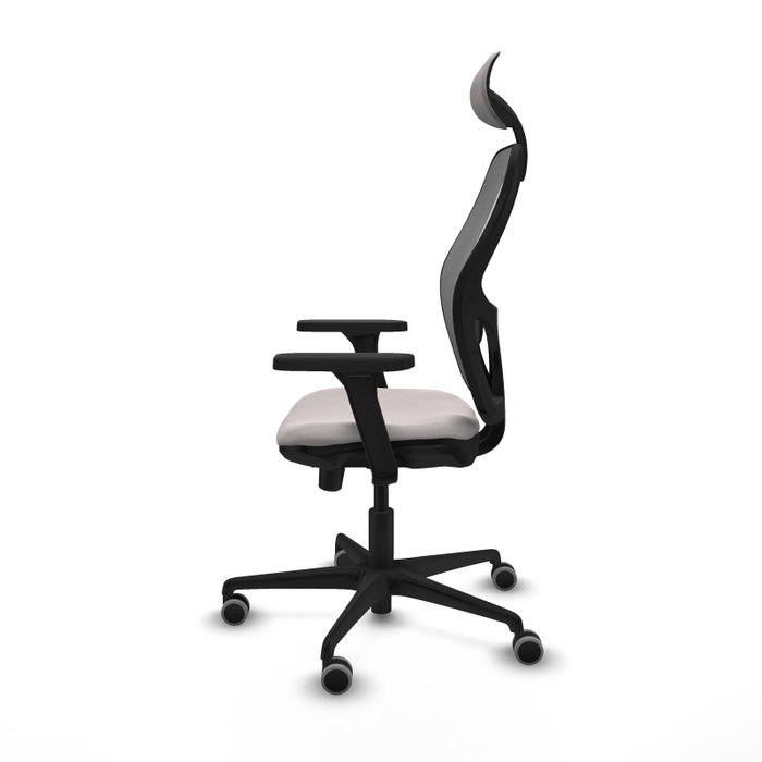 PIQUERAS Y CRESPO Silla de oficina Jorquera con mecanismo Sincro/Traslack Blanco/Gris