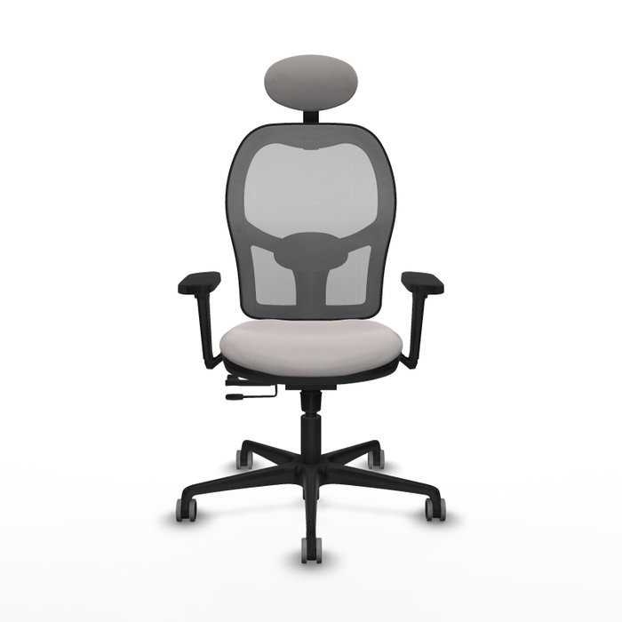 PIQUERAS Y CRESPO Silla de oficina Jorquera con mecanismo Sincro/Traslack Blanco/Gris