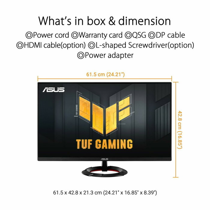 Asus TUF Gaming VG279Q3R 27 pulg. Full HD 180 Hz IPS