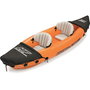 Bestway 65077 Kayak Hinchable Hydro-Force Lite-Rapid X2 Naranja, 2 Personas, con Remos de Aluminio y Bomba de Inflado Rápido