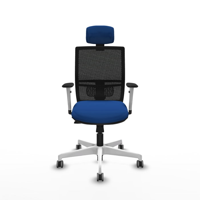 PIQUERAS Y CRESPO Silla de oficina Yunquera con mecanismo Sincro/Traslack, Azul y Negro PIQUERAS Y CRESPO Silla de oficina Yunquera con mecanismo Sincro/Traslack, Azul y Negro