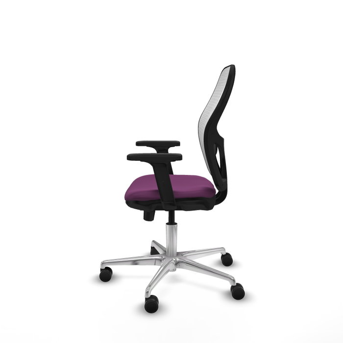 PIQUERAS Y CRESPO Silla de oficina Jorquera con mecanismo Sincro/Traslack Morado y Blanco