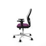 PIQUERAS Y CRESPO Silla de oficina Jorquera con mecanismo Sincro/Traslack Morado y Blanco