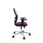 PIQUERAS Y CRESPO Silla de oficina Jorquera con mecanismo Sincro/Traslack Morado y Blanco