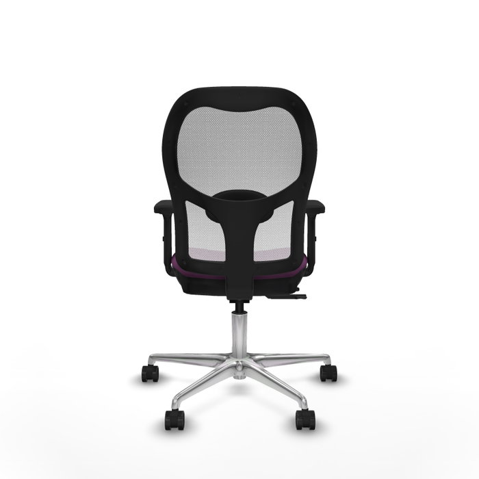 PIQUERAS Y CRESPO Silla de oficina Jorquera con mecanismo Sincro/Traslack Morado y Blanco
