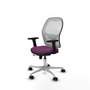 PIQUERAS Y CRESPO Silla de oficina Jorquera con mecanismo Sincro/Traslack Morado y Blanco
