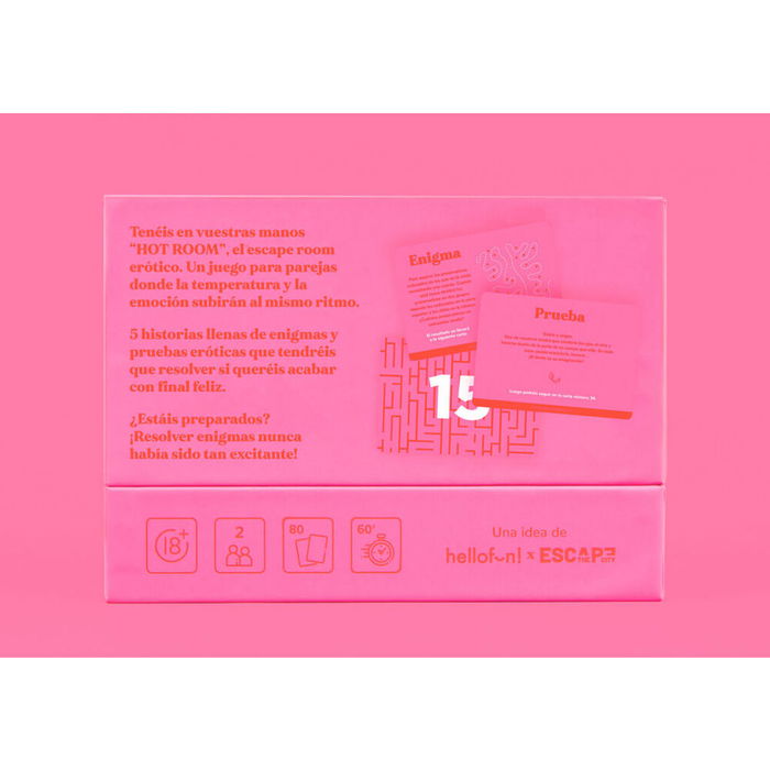 HELLOFUN! Juego Hot Room Español - Escape Room Erótico para Parejas +18, 2 Jugadores
