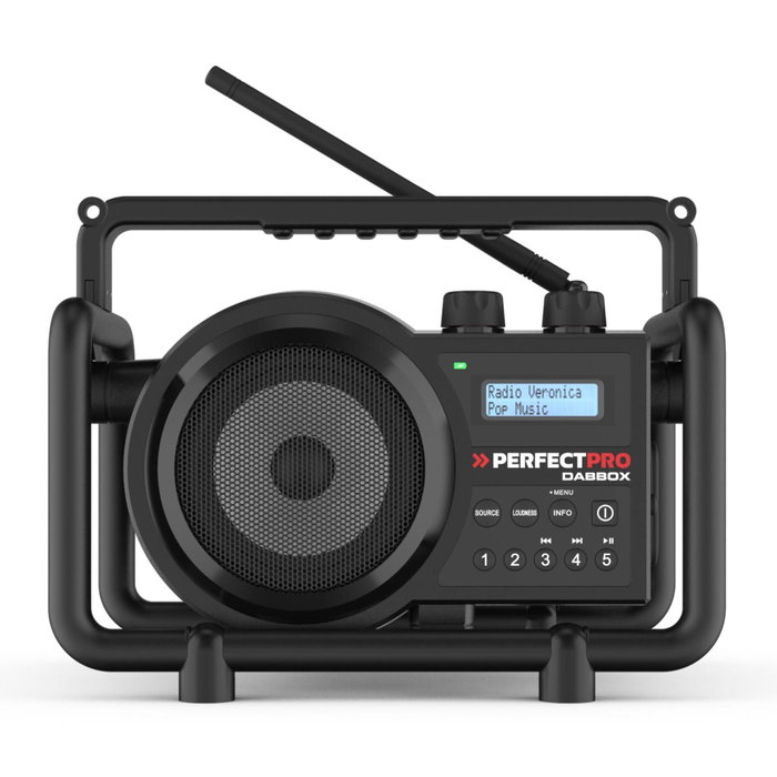 Perfectpro Dabbox Radio Portátil Digital DAB+/FM Negro