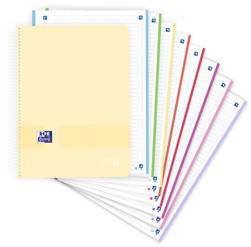Bloc Oxford School Eu.Book 8 Live&Go Micro.Tapa Pp A4+ 160H Horizontal 90G Surtido Pastel (5 Col.) (Set de 5) Bloc Oxford School Eu.Book 8 Live&Go Micro.Tapa Pp A4+ 160H Horizontal 90G Surtido Pastel (5 Col.) (Set de 5)