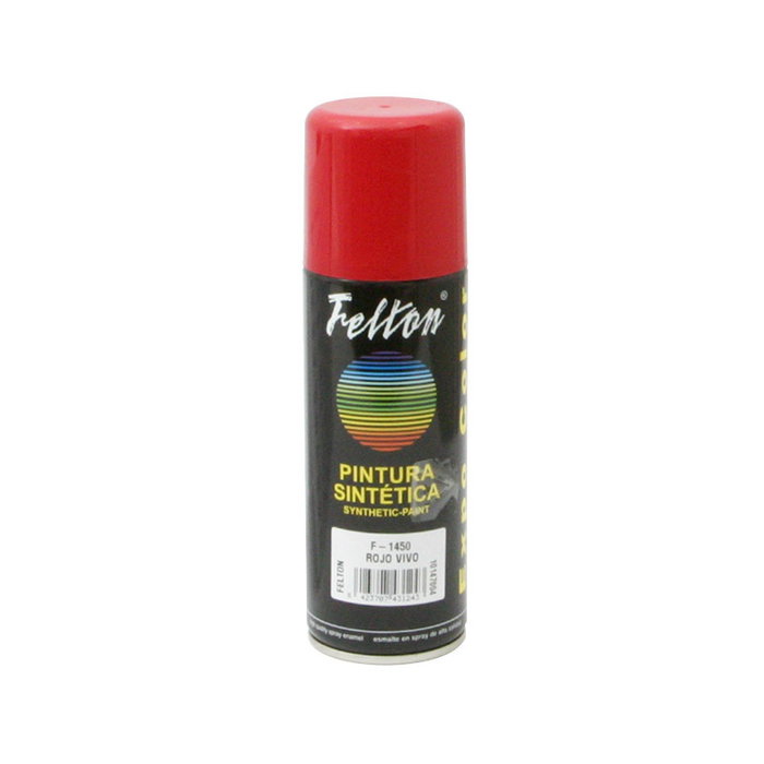 Felton Spray Pintura Rojo Vivo 200ml Secado Rápido para Bricolaje y Uso Profesional Felton Spray Pintura Rojo Vivo 200ml Secado Rápido para Bricolaje y Uso Profesional