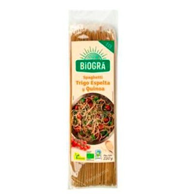 BIOGRA Espagueti de Espelta y Quinoa 250g - Pasta Ecológica Bio, Fuente de Proteínas y Fibra, Producto Vegano BIOGRA Espagueti de Espelta y Quinoa 250g - Pasta Ecológica Bio, Fuente de Proteínas y Fibra, Producto Vegano