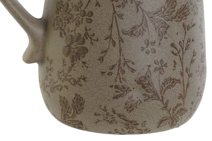 DKD Home Decor Jarra Shabby Cottage 23 Gres Marron Verde 17 x 12 x 18.5 cm