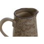 DKD Home Decor Jarra de Gres Cottage 23 con Diseño de Hojas Mate Marrón y Verde