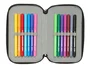 Safta Plumier Escolar Triple Cremallera con 37 Piezas, Colección Avengers, 195x125x55 mm