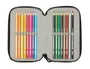 Safta Plumier Escolar Triple Cremallera con 37 Piezas, Colección Avengers, 195x125x55 mm