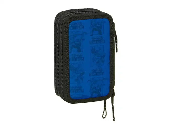 Safta Plumier Escolar Triple Cremallera con 37 Piezas, Colección Avengers, 195x125x55 mm Safta Plumier Escolar Triple Cremallera con 37 Piezas, Colección Avengers, 195x125x55 mm