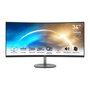 MSI PRO MP341CQDE Monitor Curvo 86.4 cm (34") UWQHD 3440 x 1440 Pixeles VA 100Hz AMD FreeSync 4ms Tiempo de Respuesta - Negro