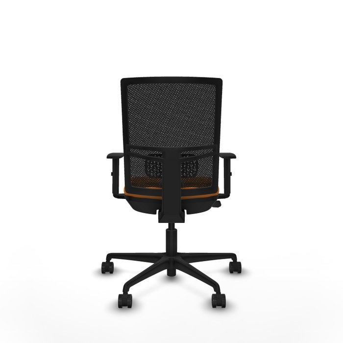 PIQUERAS Y CRESPO Silla de oficina Yunquera Naranja y Negro