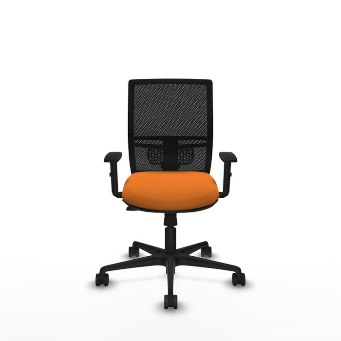 PIQUERAS Y CRESPO Silla de oficina Yunquera Naranja y Negro