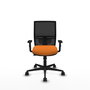 PIQUERAS Y CRESPO Silla de oficina Yunquera Naranja y Negro