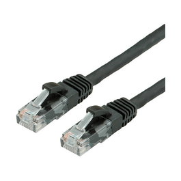 VALUE Patchkabel Cat.6 Class E UTP LSOH Negro 1.5 m - Cable de Red RJ-45 Macho para Conexiones Ethernet de Alto Rendimiento