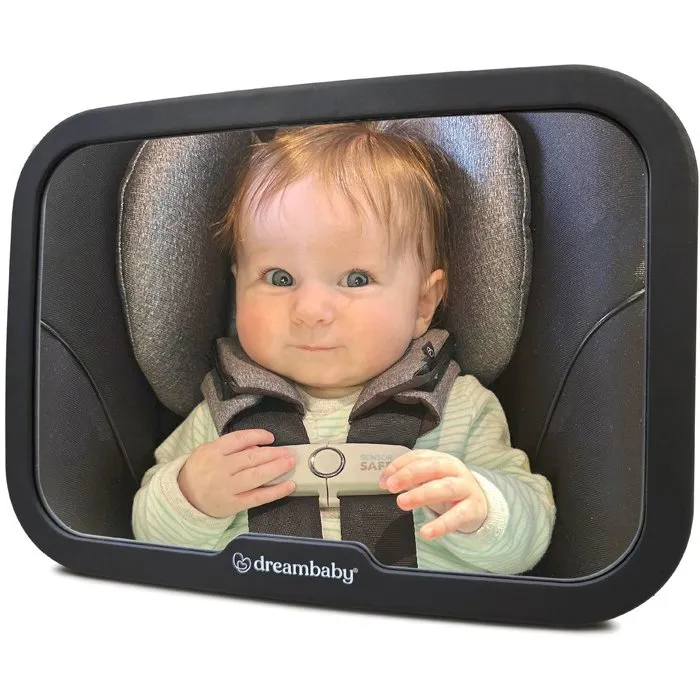 Dreambaby Espejo Retrovisor Rectangular Grande Regulable para Asiento Trasero 20 x 24 cm DRE9312742402631 Negro Dreambaby Espejo Retrovisor Rectangular Grande Regulable para Asiento Trasero 20 x 24 cm DRE9312742402631 Negro