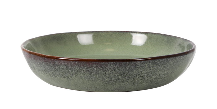 La Mediterranea Plato Hondo Macarella Green ø21x4cm (Pack de 18) de la colección Macarella