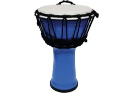 TANGA Djembe 7" Construido con PVC Plástico Color Azul Claro