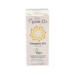 OPTIM LABORATOIRE Vitamina D3 20ml | Mantenimiento huesos y sistema inmune, 500 IU por gota