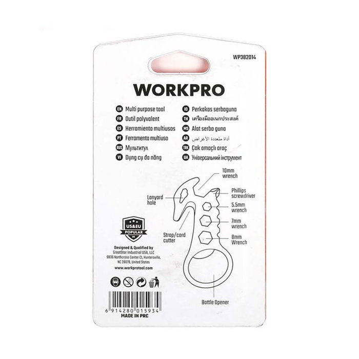 Workpro Multiherramienta 8 en 1 EDC