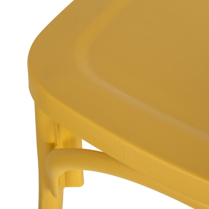 Silla Apilable Amarillo Polipropileno 48,50 X 43 X 91 cm (Set de 4)