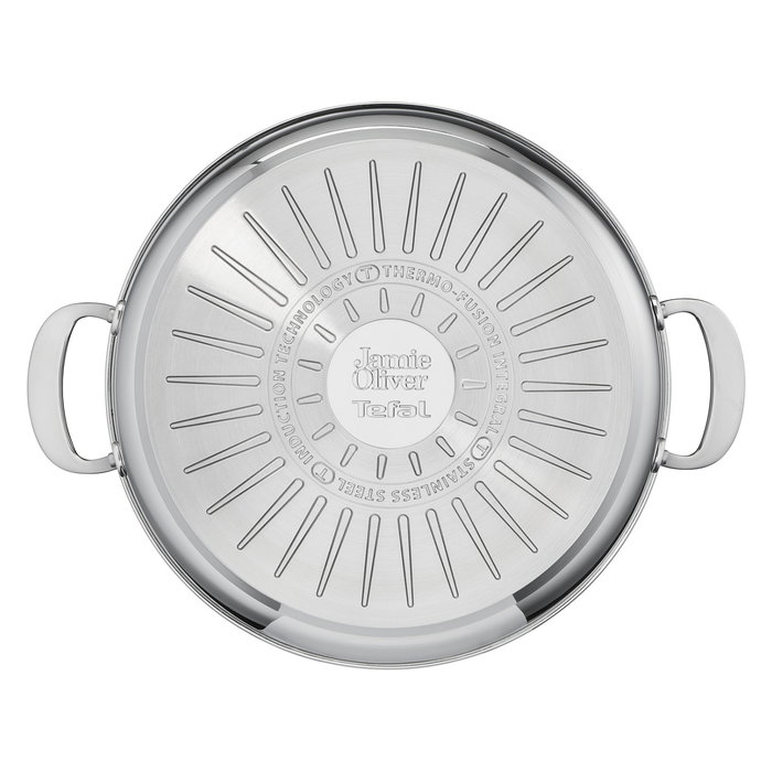 Tefal E307S7 Juego de Ollas de 7 Piezas by Jamie Oliver de Acero Inoxidable Apto para Inducción y Lavavajillas