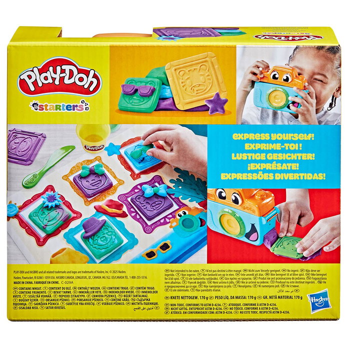 Play-Doh G0502 Divertido Set De Fotos con Cámara de Juguete y Moldes para Crear Animales