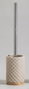 DKD Home Decor Escobillero Beige Plateado 9 x 37 x 9 cm (2 Unidades)