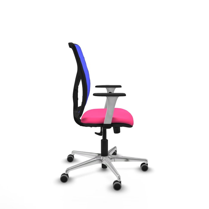 PIQUERAS Y CRESPO Silla de oficina Motilla con mecanismo Sincro, Rosa y Azul