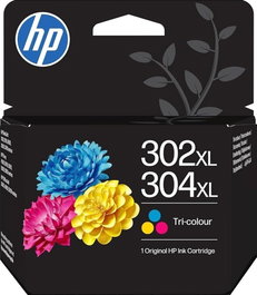 HP Cartucho de tinta original 302XL / 304XL Tricolor de alta capacidad