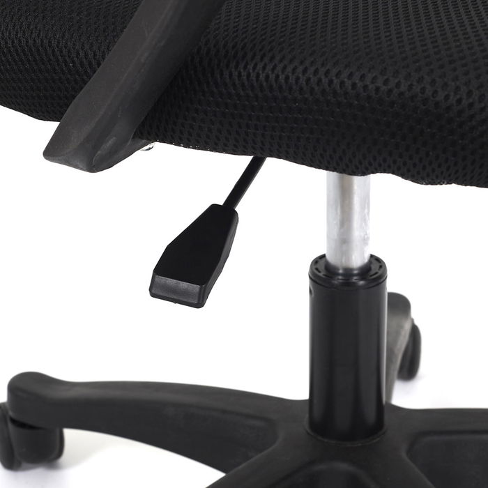 Home Deco Factory Silla de Oficina Negra Essentiel Regulable en Altura 62x54 cm