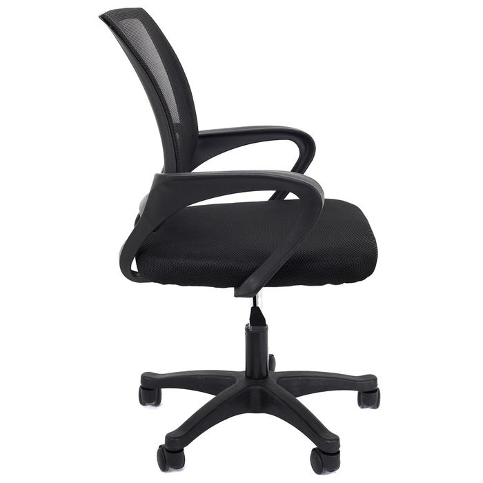 Home Deco Factory Silla de Oficina Negra Essentiel Regulable en Altura 62x54 cm